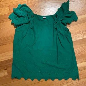 Green Old Navy Medium shirt, Lacey texture light weight
